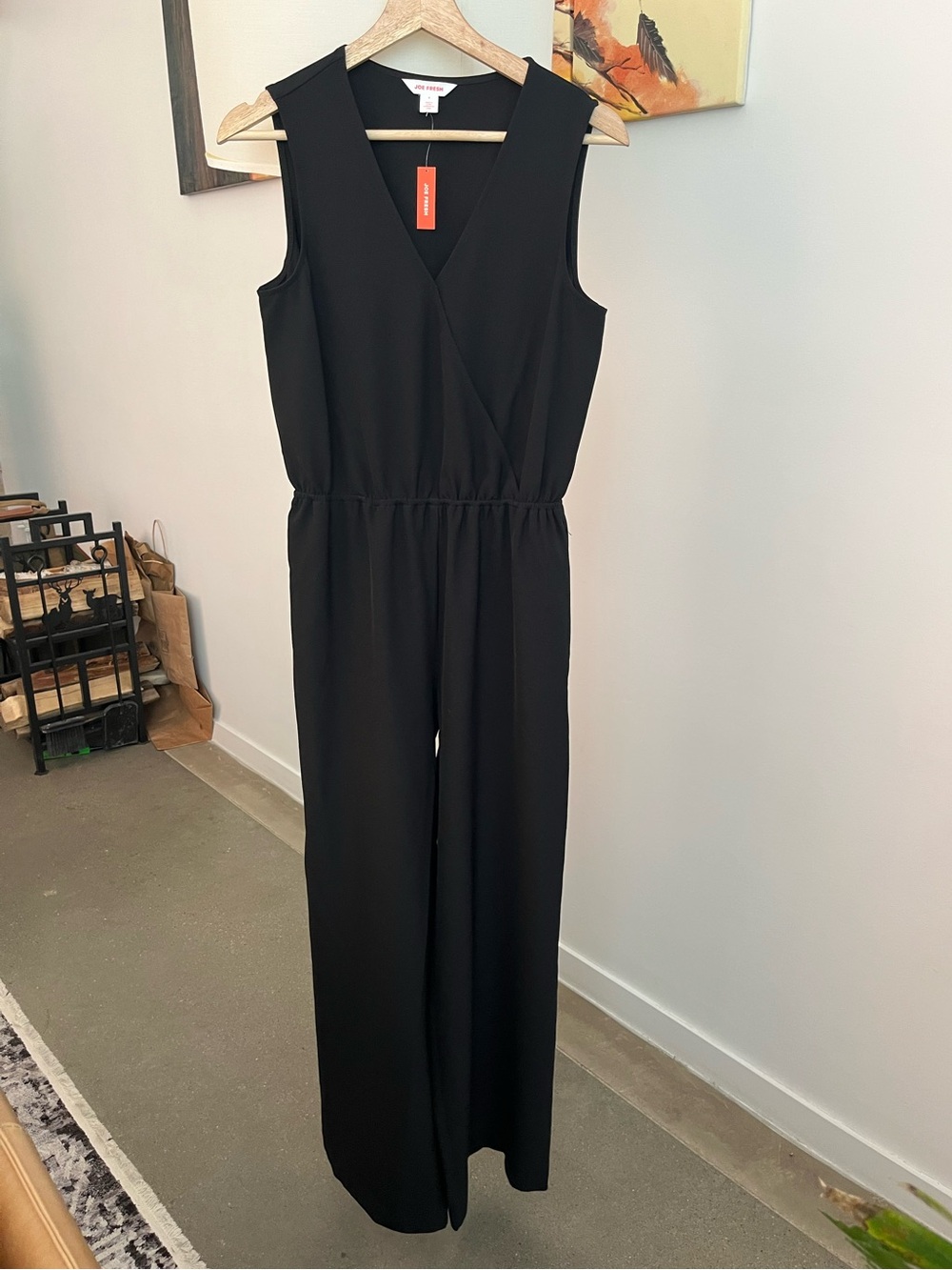 NWT Joe Fresh Black Sleeveless Jumpsuit
